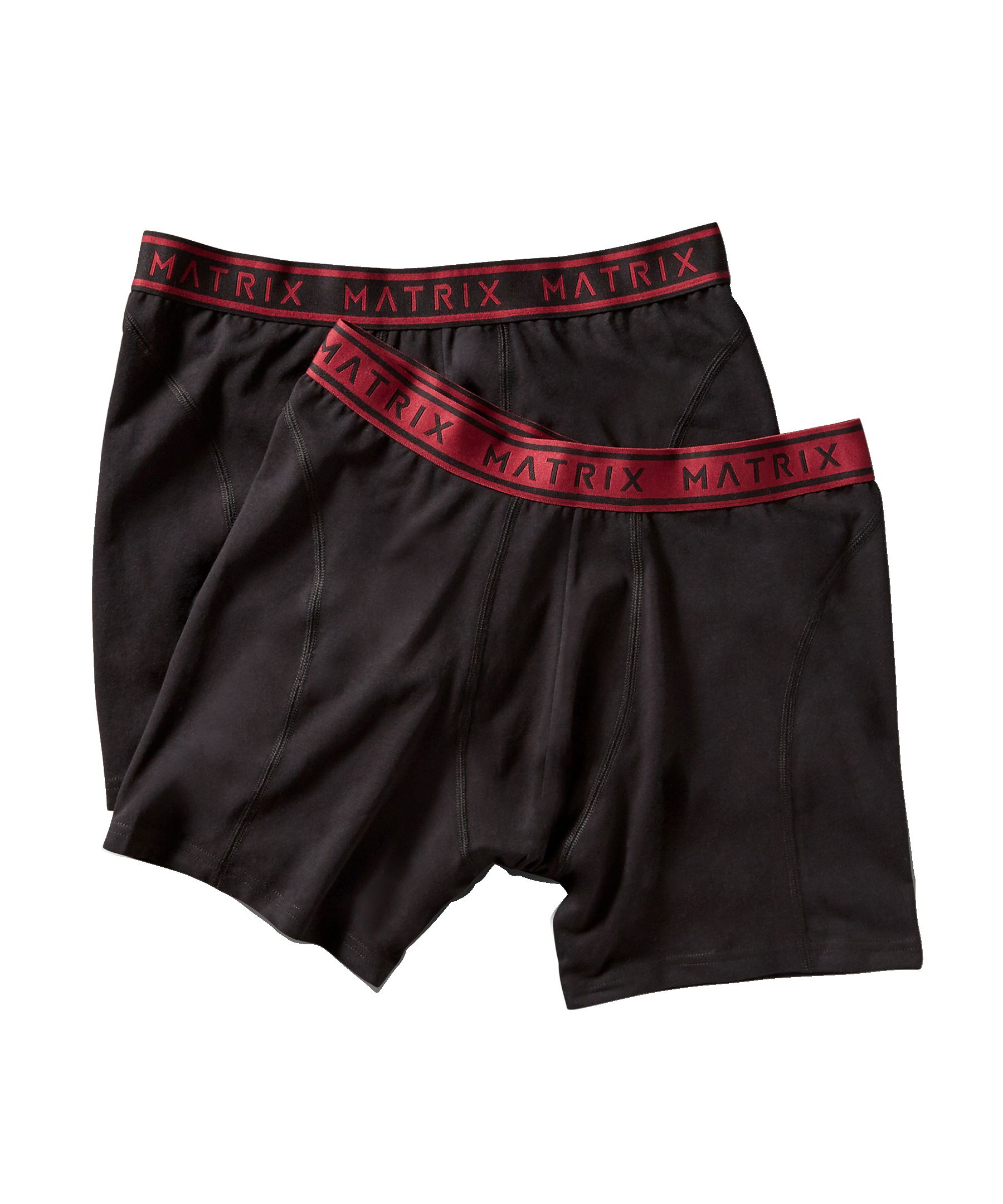 Matrix Men's 2 Pack Cotton Stretch Boxer Briefs Underwear