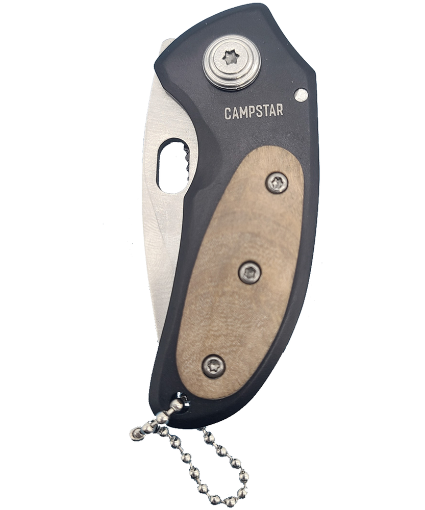 Campstar Wood Handle Multi-Tool Pocket Knife