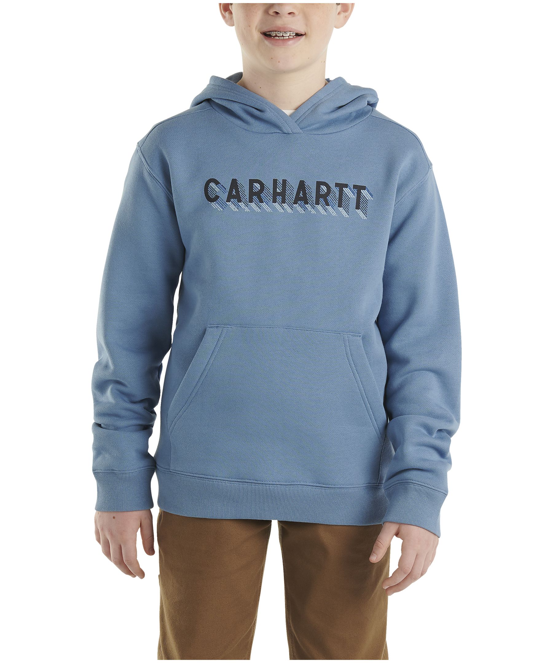 Carhartt Kids' Unisex Graphic Fleece Lined Pullover Hoodie | Marks