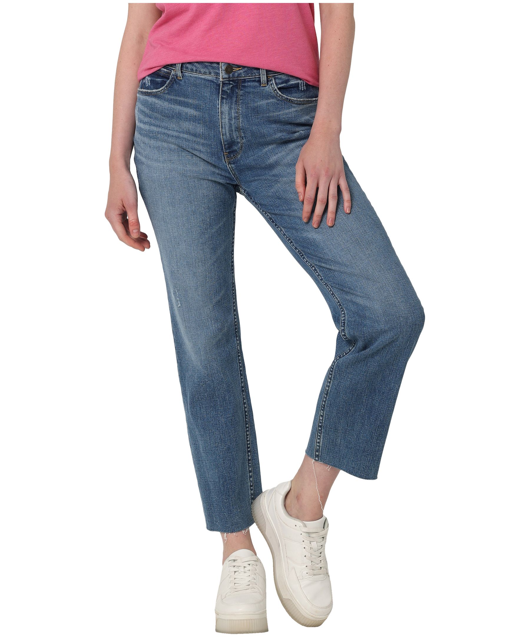 Wrangler Women's Rodeo High Rise Straight Leg Crop Jeans